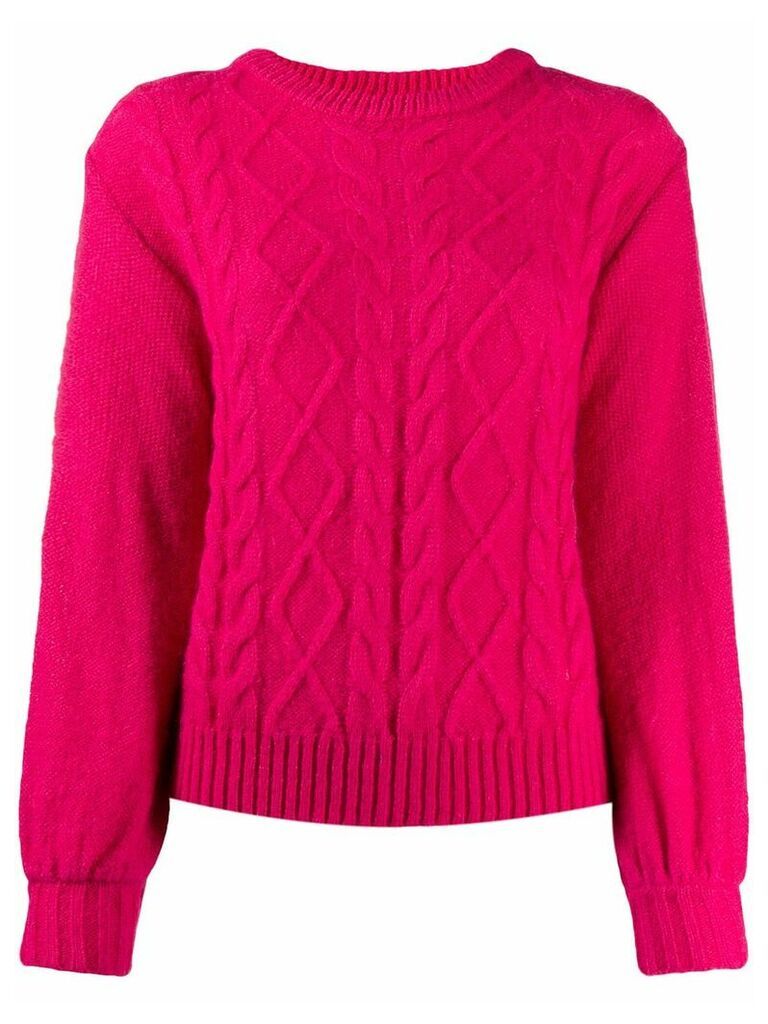 Guardaroba cable knit jumper - PINK