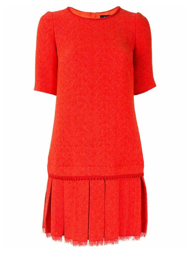 Paule Ka chevron knit dress - Red
