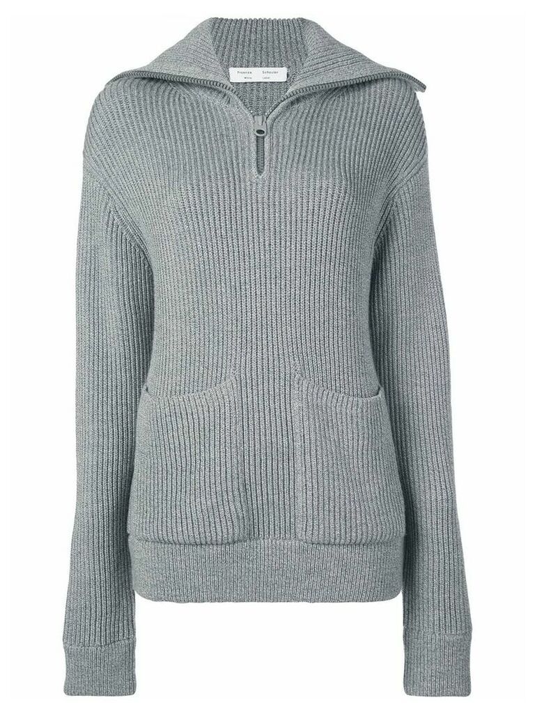 Proenza Schouler White Label chunky rib knit jumper - Grey