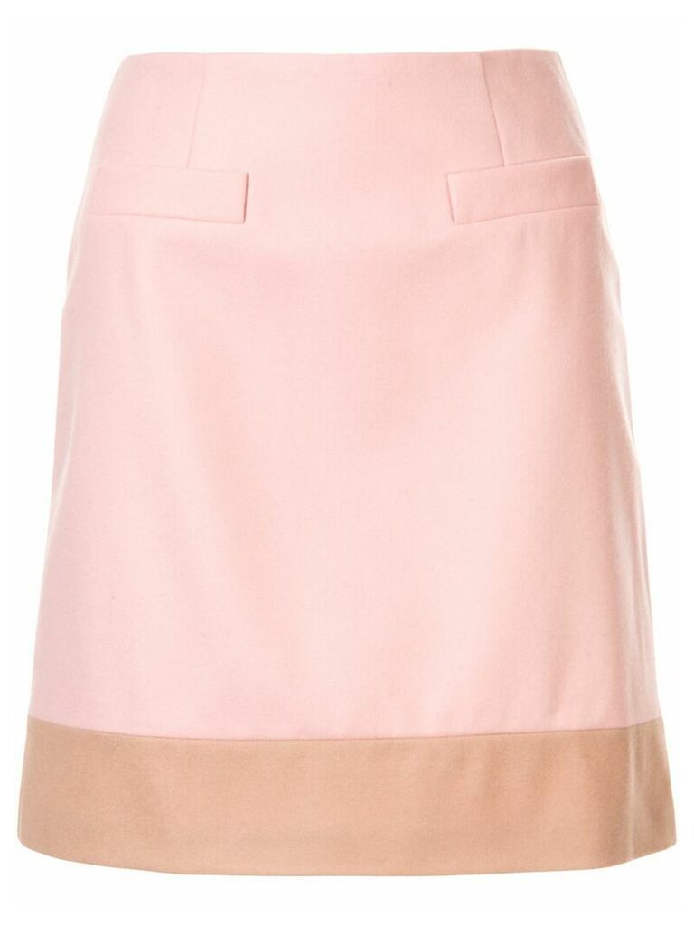 Paule Ka colour block skirt - PINK