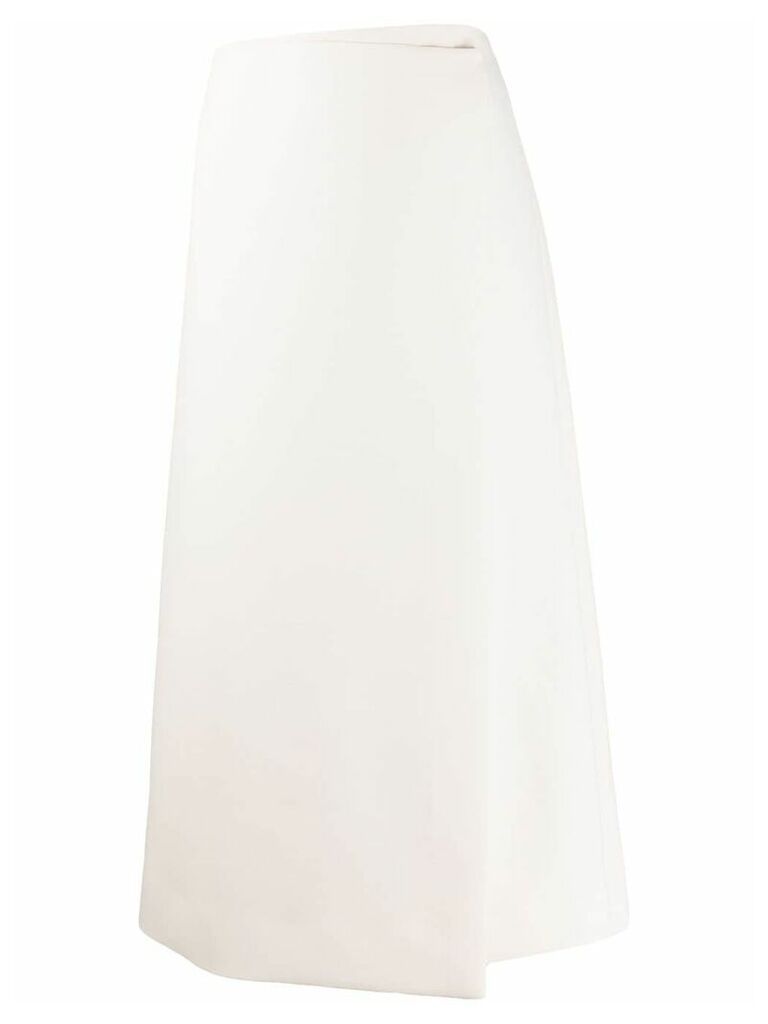 The Row high-waisted knitted skirt - White