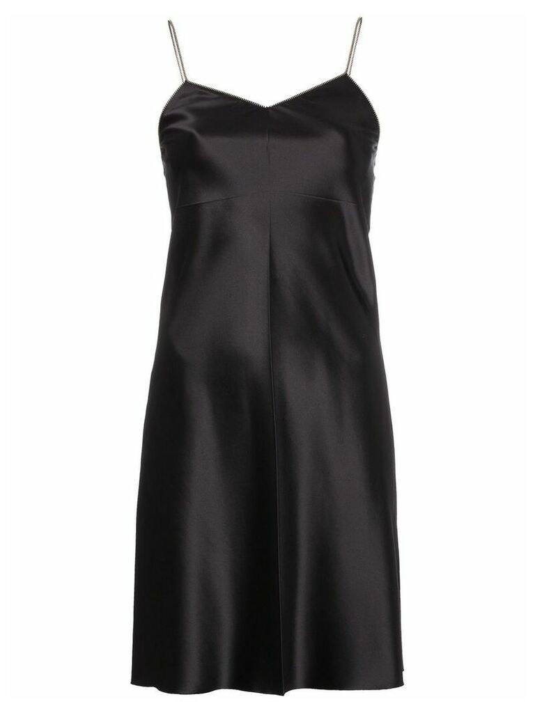 Helmut Lang zipper slip dress - Black