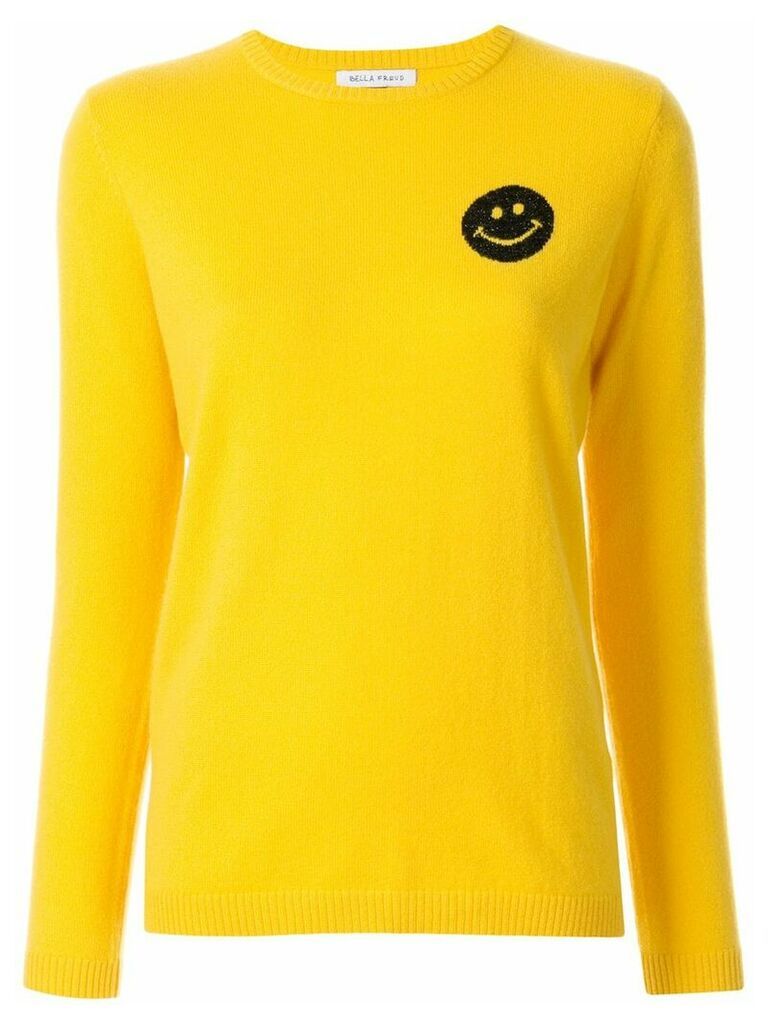 Bella Freud Happy Smile crew neck sweater - Yellow