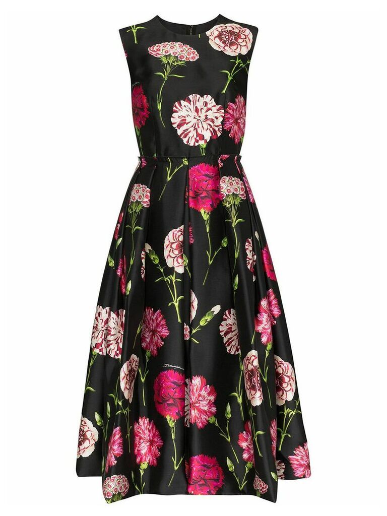 Dolce & Gabbana floral print midi dress - Black