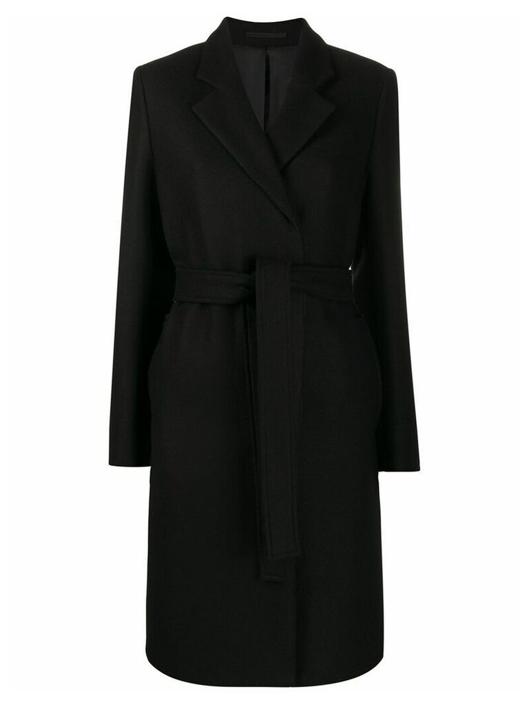 Filippa-K Eden mid-length belted coat - Black