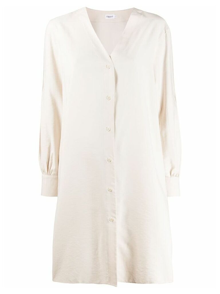 Filippa-K Isobel shirt dress - 8498 IVORY