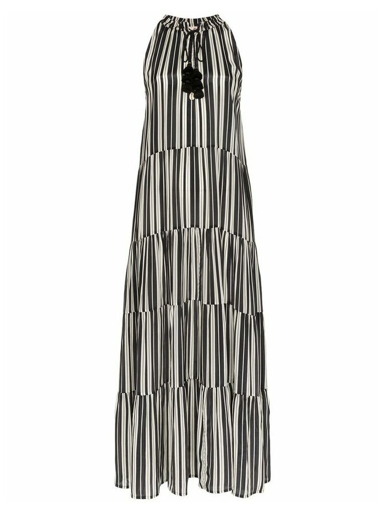 Figue Betty stripe maxi dress - Black