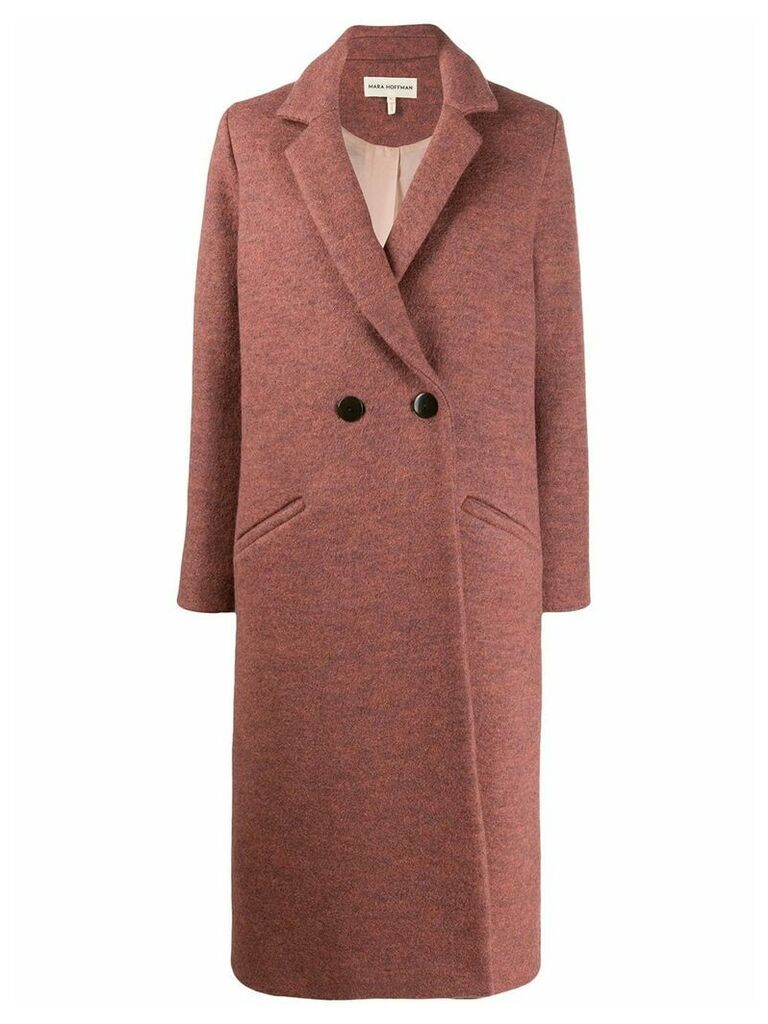 Mara Hoffman Dolores double-breasted coat - PINK