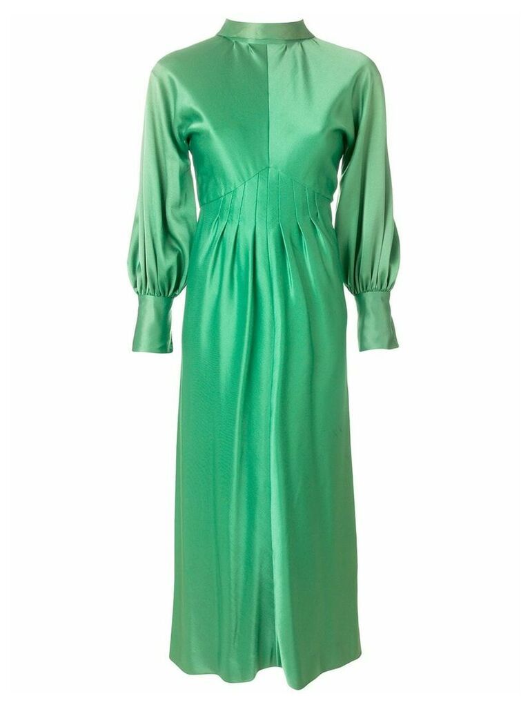 A.N.G.E.L.O. Vintage Cult pleated longsleeved gown - Green