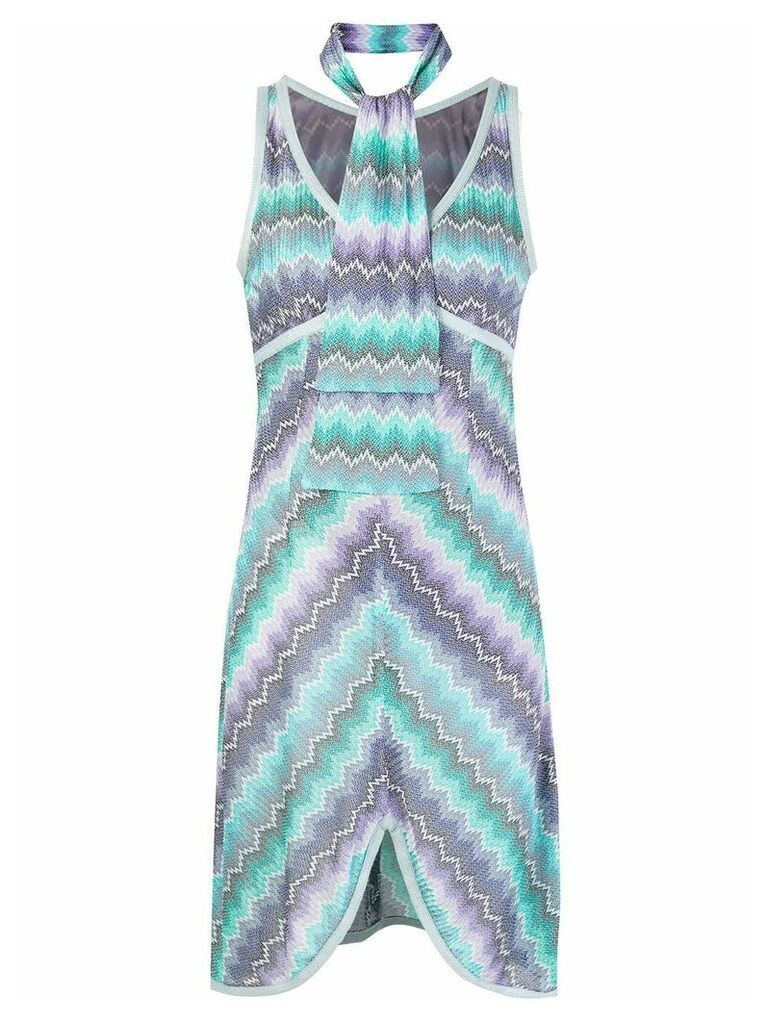 Missoni Pre-Owned abstract print scarf dress - Blue