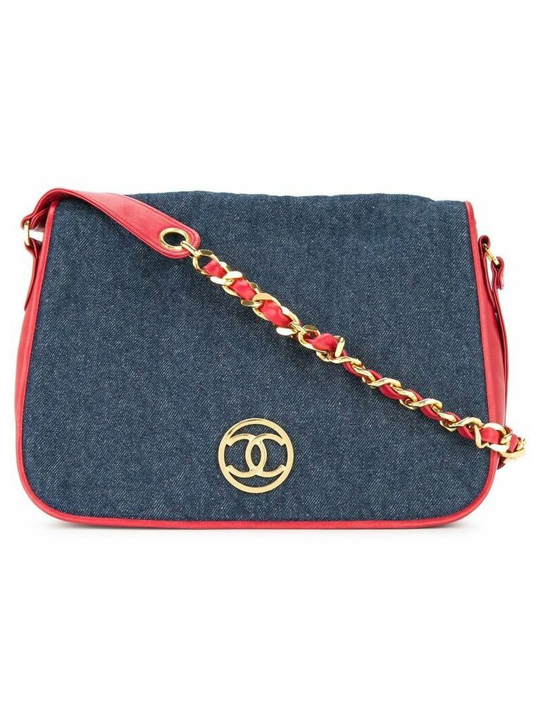 Chanel Pre-Owned quilted shoulder bag - Blue