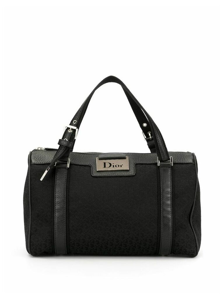 Christian Dior Pre-Owned Trotter pattern tote - Black