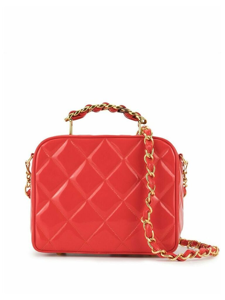 Chanel Pre-Owned quilted shoulder bag - Red