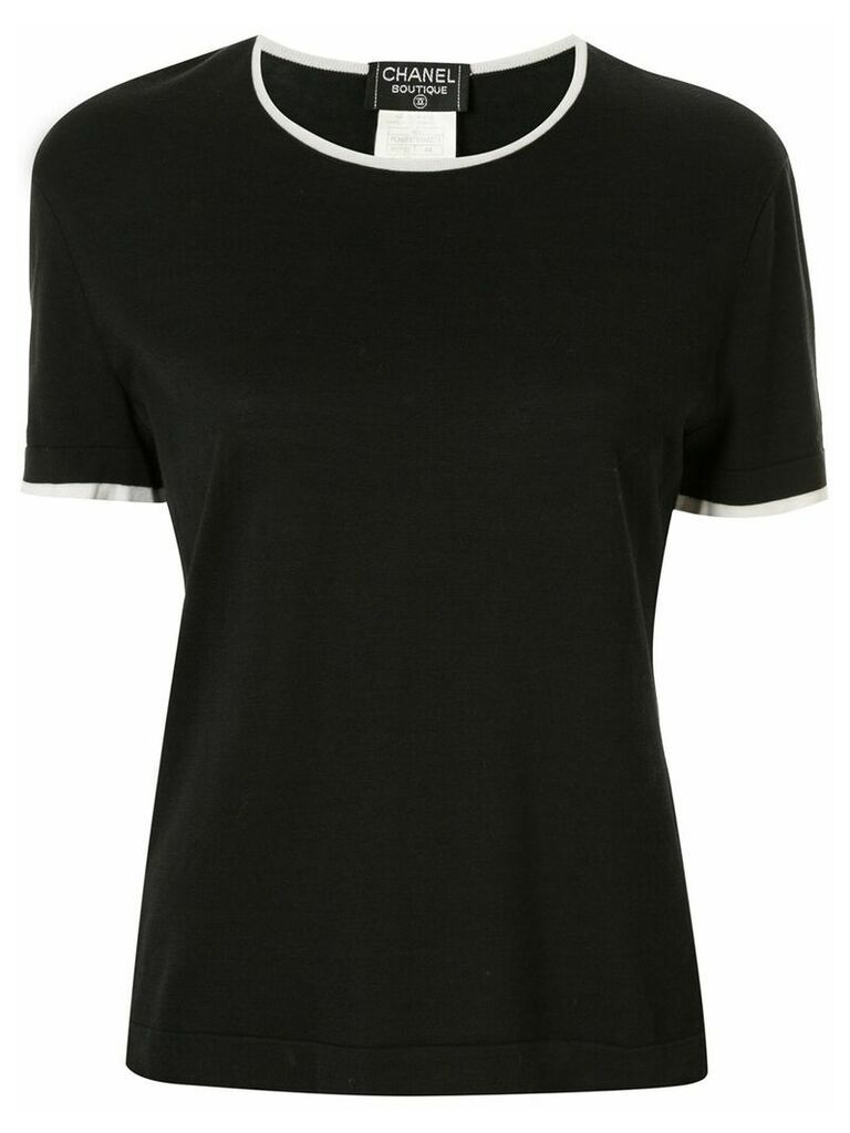 Chanel Pre-Owned 1996 round neck T-shirt - Black