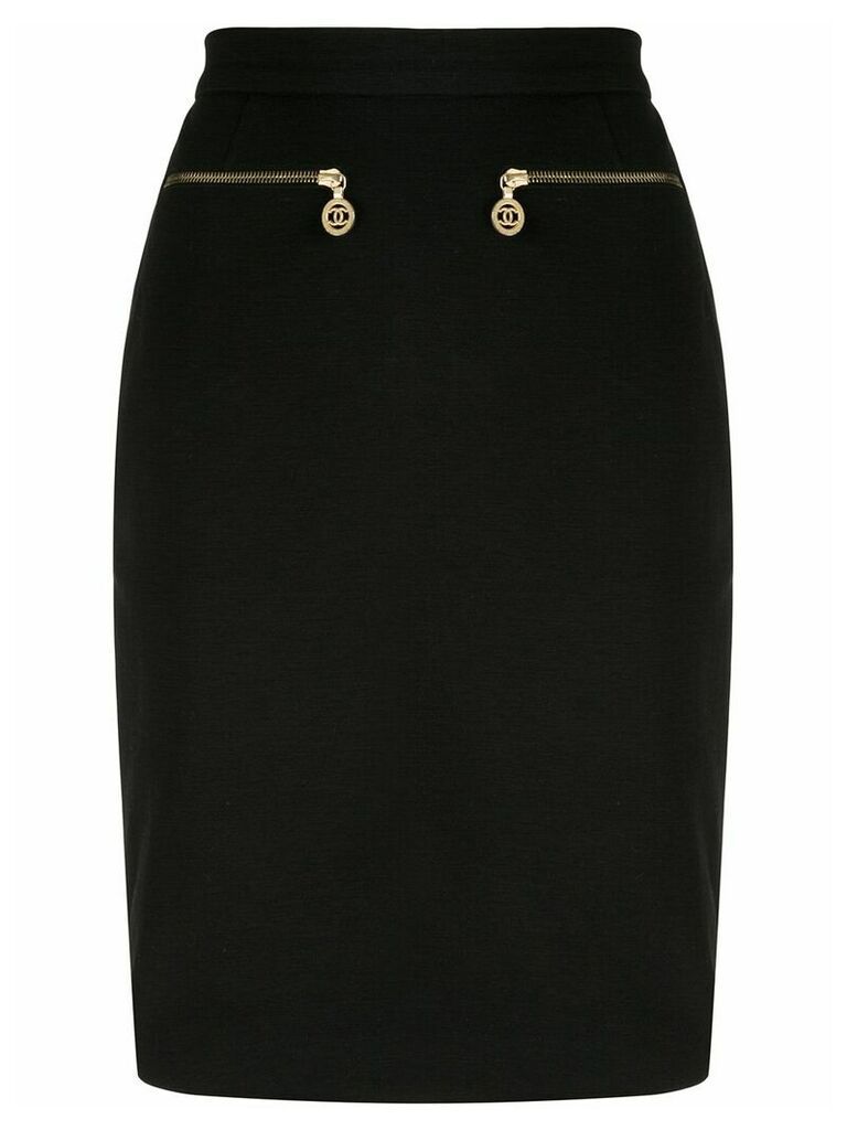 Chanel Pre-Owned CHANEL CC Skirt - Black