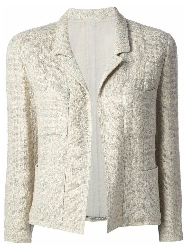 Chanel Pre-Owned jacket and skirt tweed suit - NEUTRALS