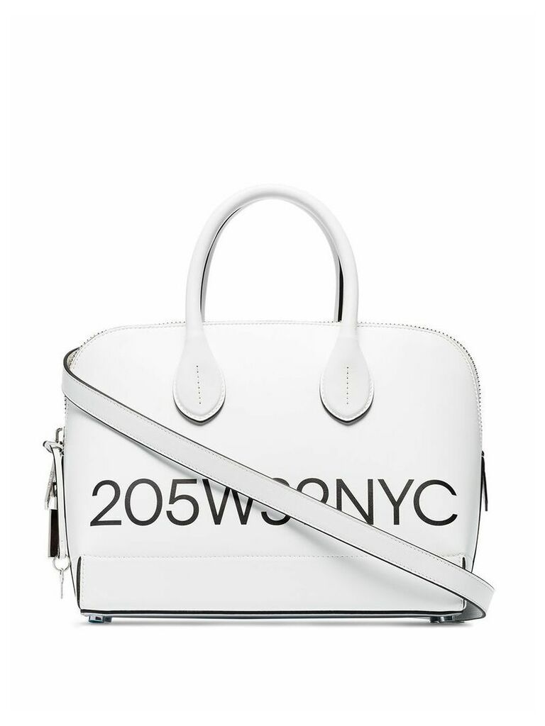 Calvin Klein 205W39nyc Dalton small logo print tote bag - White
