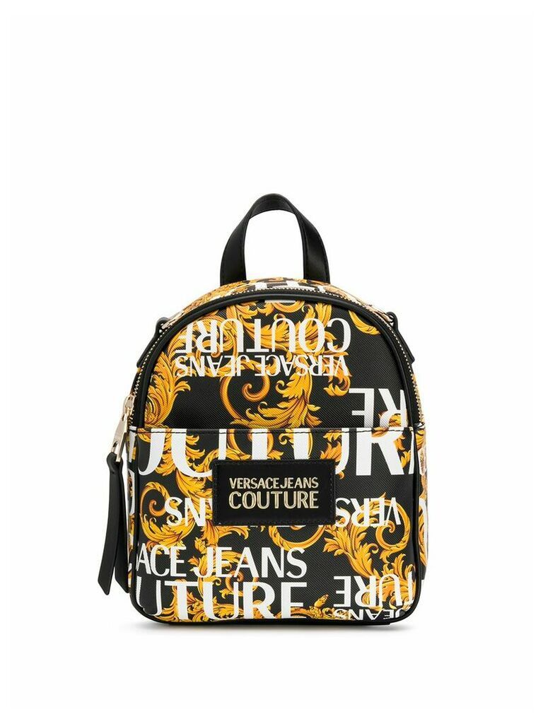 Versace Jeans Couture barocco print backpack - Black