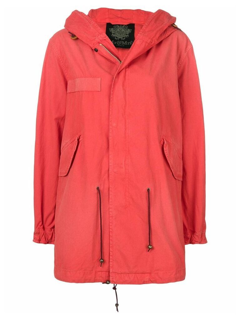 Mr & Mrs Italy mid-length parka - Red