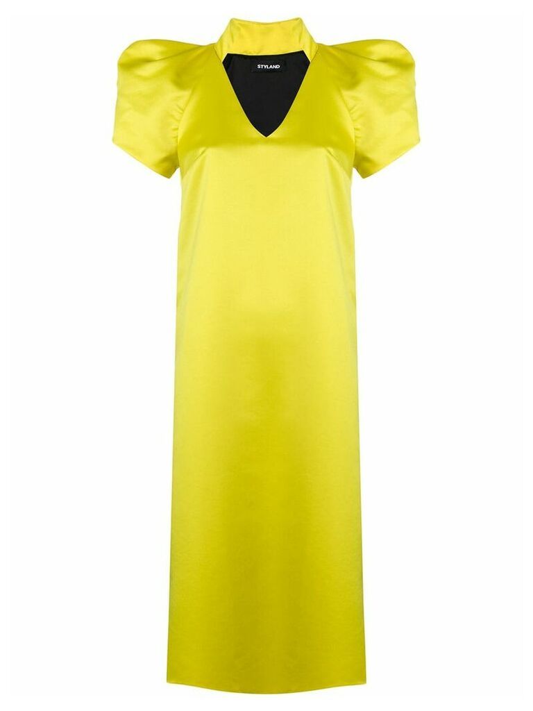Styland puff sleeve dress - Yellow