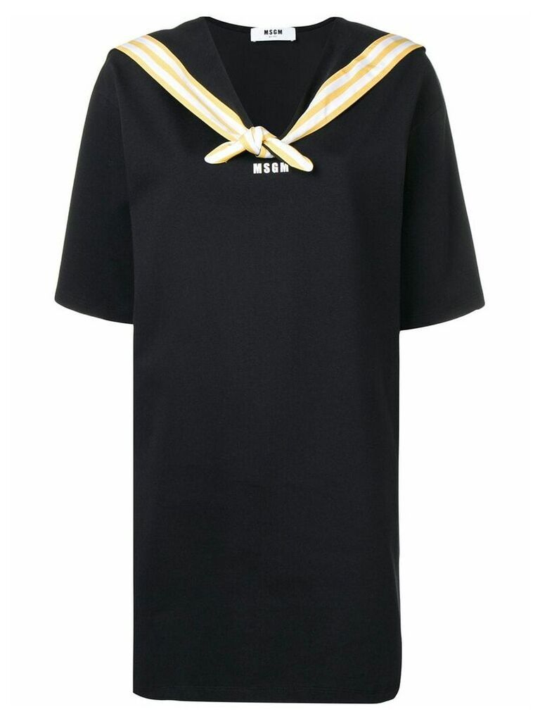 MSGM short sailor dress - Black