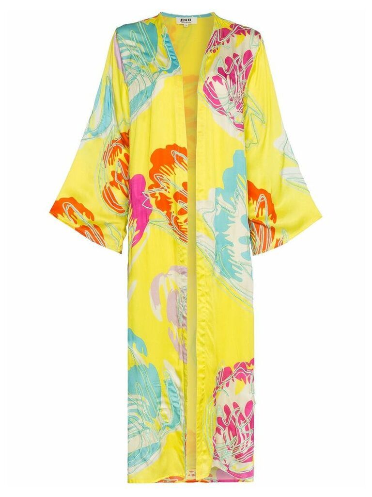 All Things Mochi Camila side split kimono - Yellow