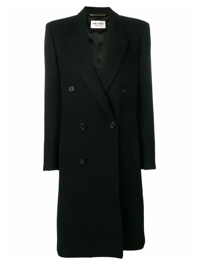 Saint Laurent double breasted coat - Black