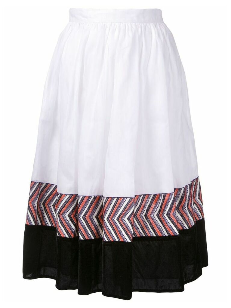Jupe By Jackie panelled midi skirt - White