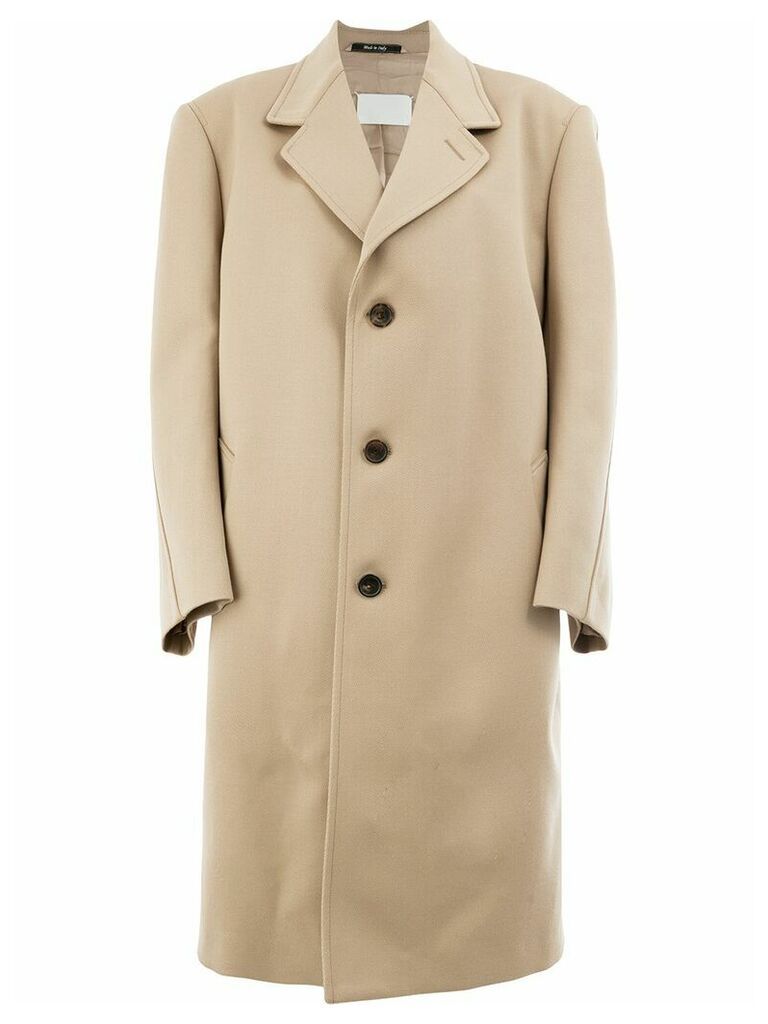 Maison Margiela oversized buttoned coat - NEUTRALS