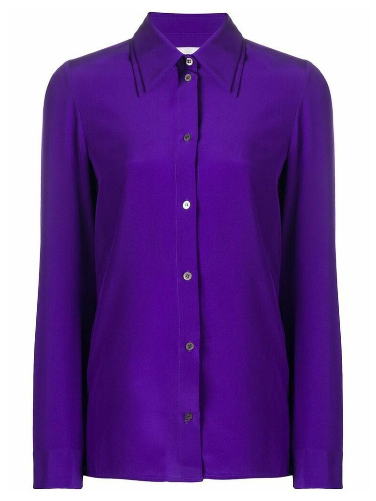 Victoria Victoria Beckham long-sleeve fitted shirt - PURPLE