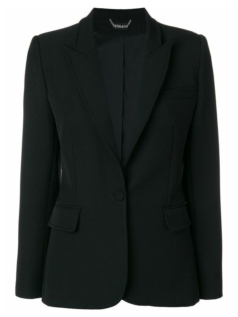 Styland slim-fit buttoned blazer - Black