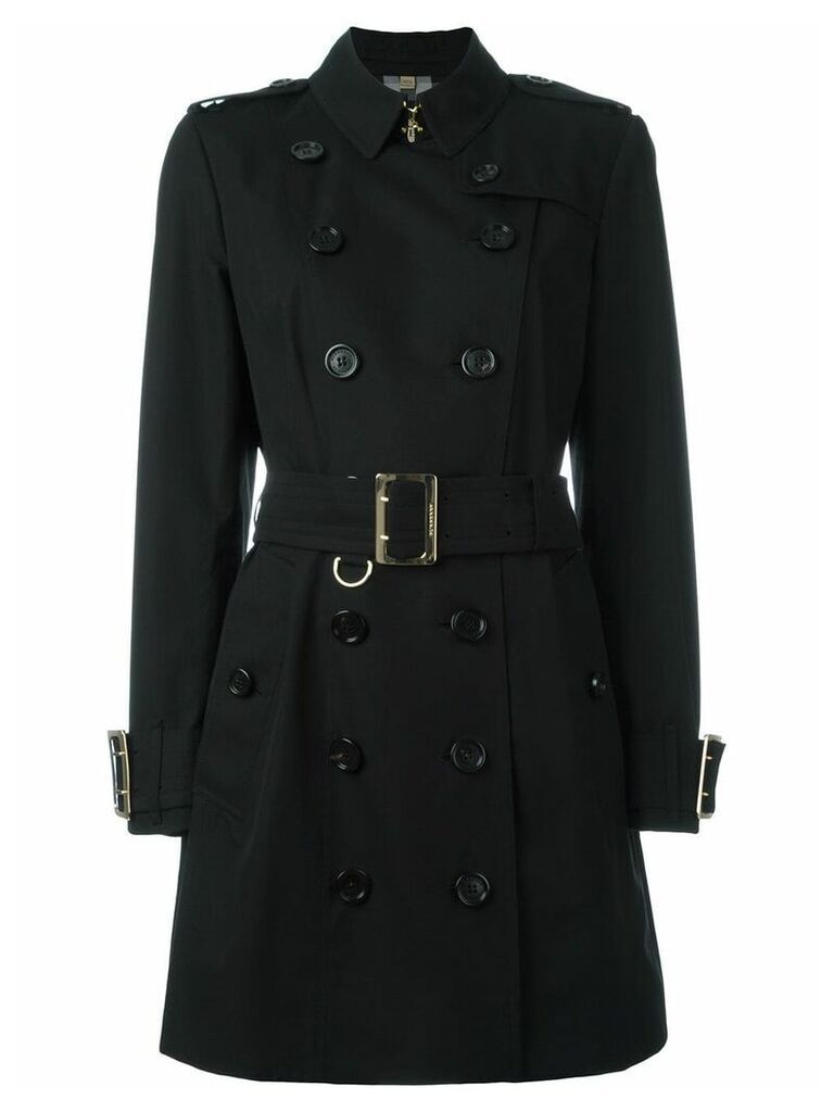 Burberry Cotton Gabardine trench coat with oversize buckle detail -