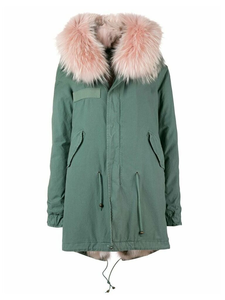 Mr & Mrs Italy short hooded parka coat - Green