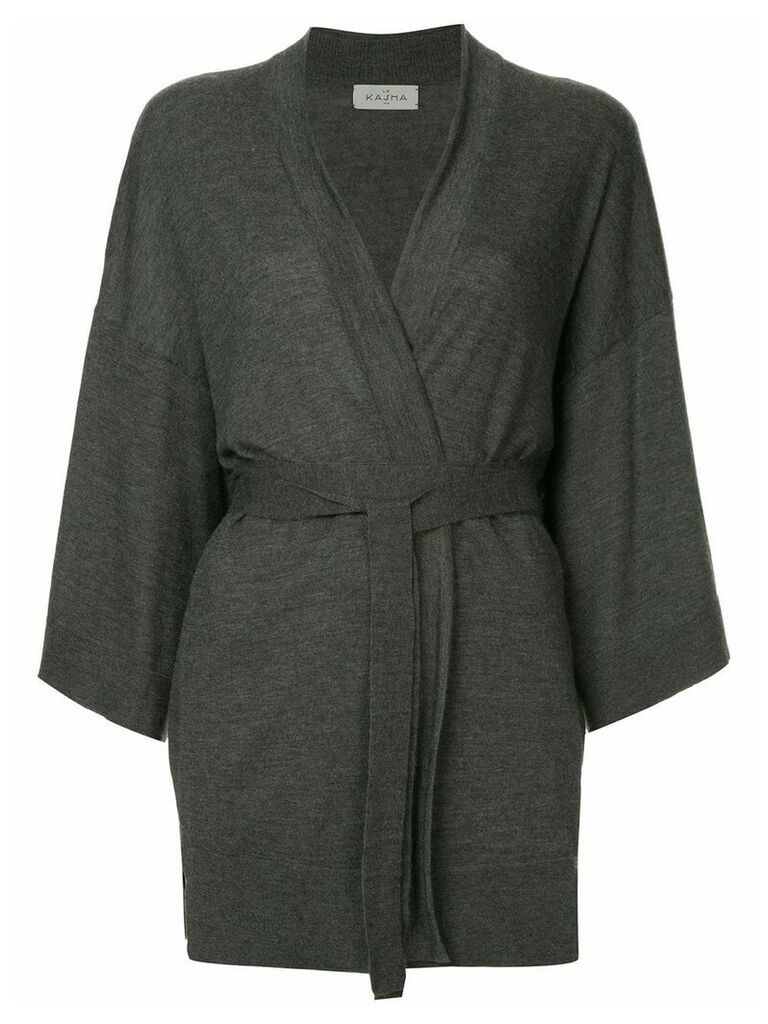 Le Kasha belted cashmere coat - Grey