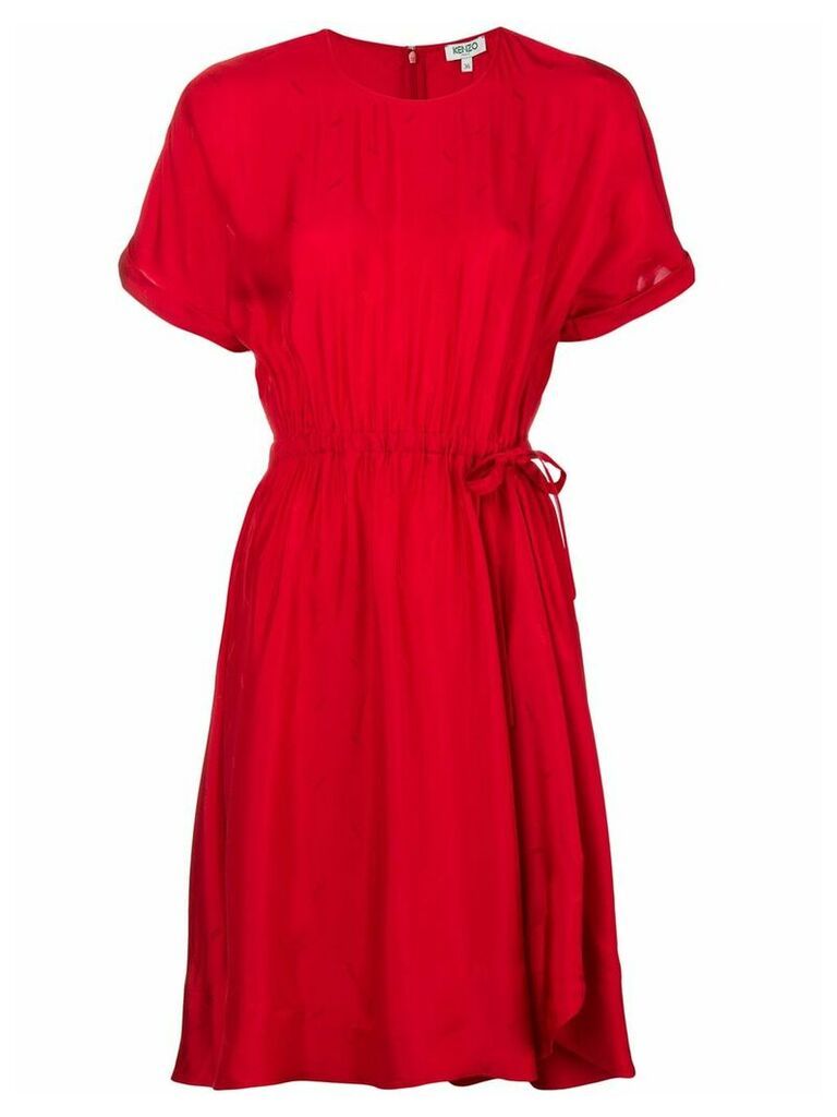 Kenzo tie-waist dress - Red