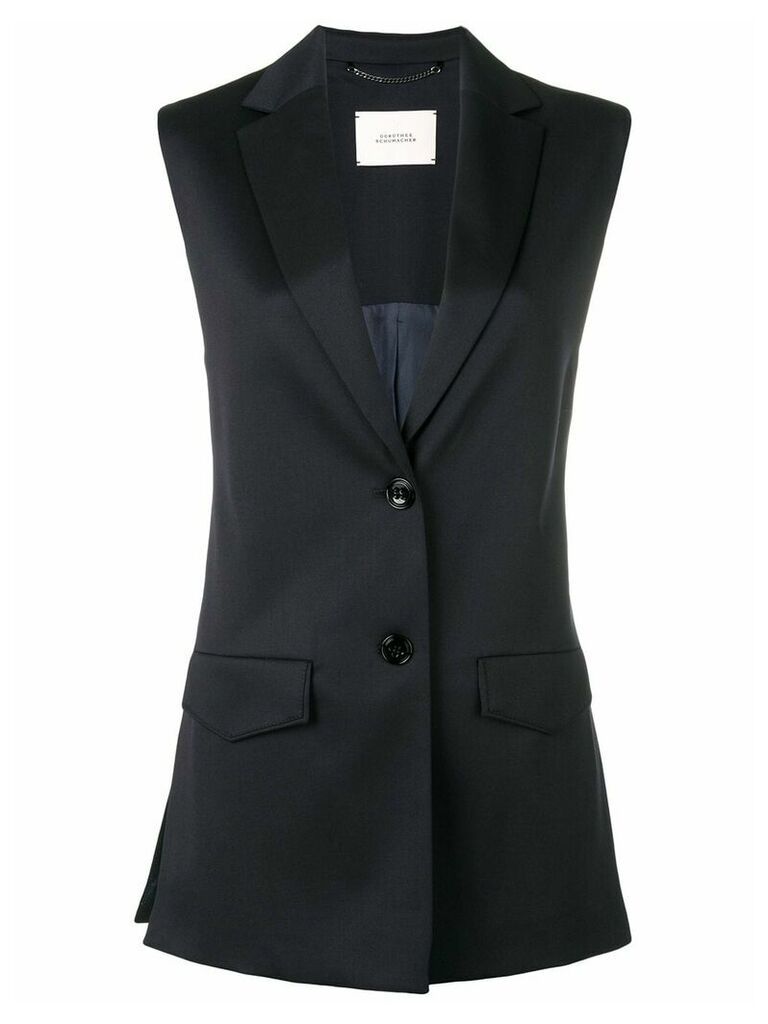 Dorothee Schumacher classic fitted waistcoat - Blue