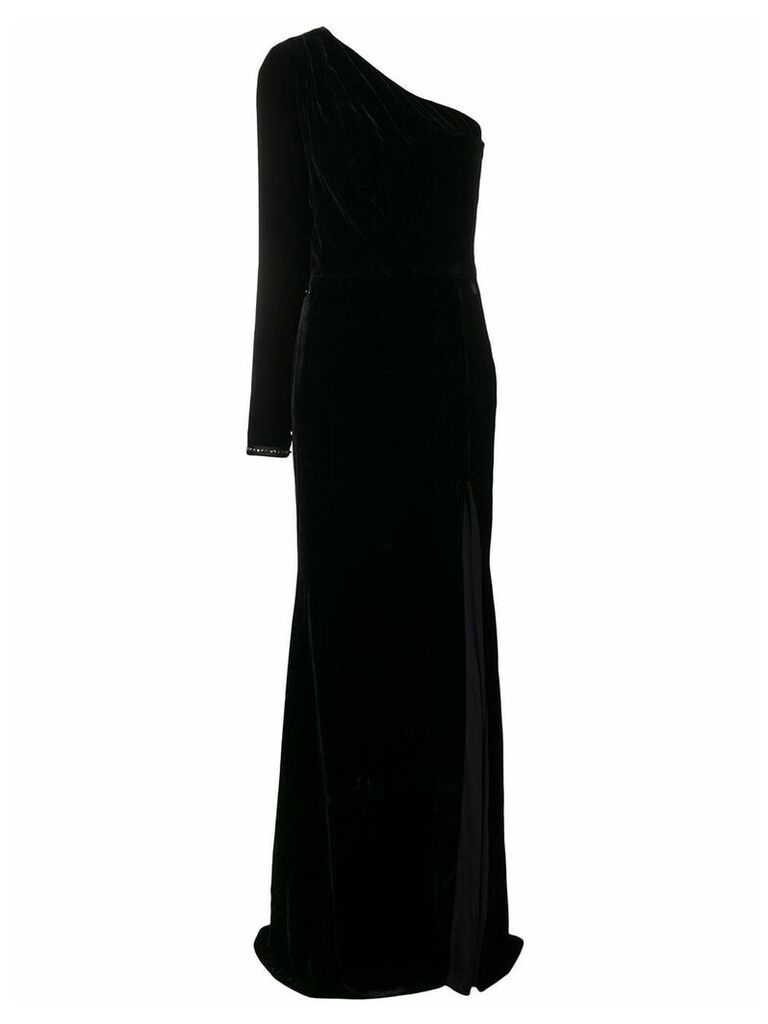 Philipp Plein asymmetric one shoulder dress - Black