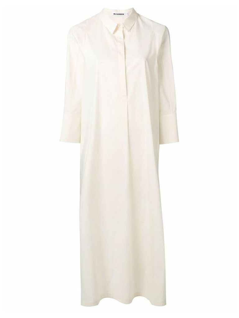 Jil Sander oversized shirt dress - NEUTRALS