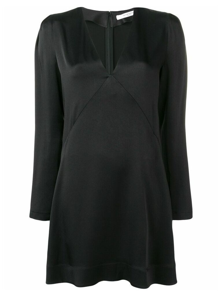 Givenchy empire line V-neck dress - Black
