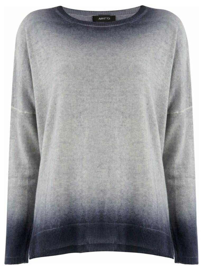 Avant Toi bleached effect sweater - Grey