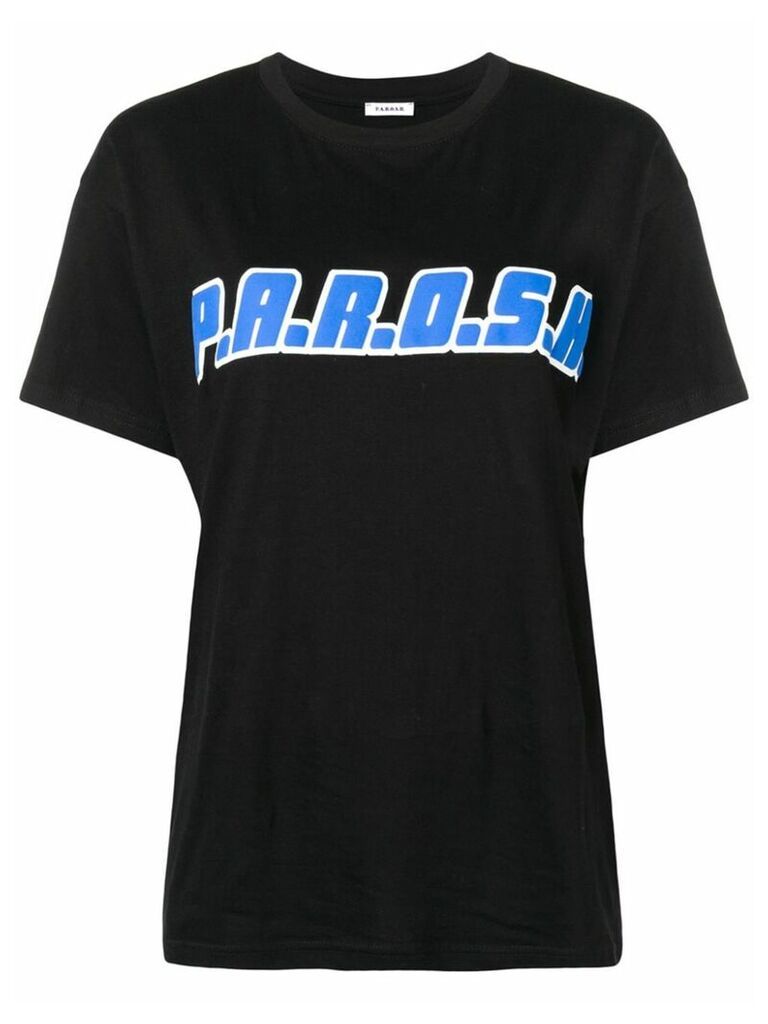 P.A.R.O.S.H. logo print T-shirt - Black