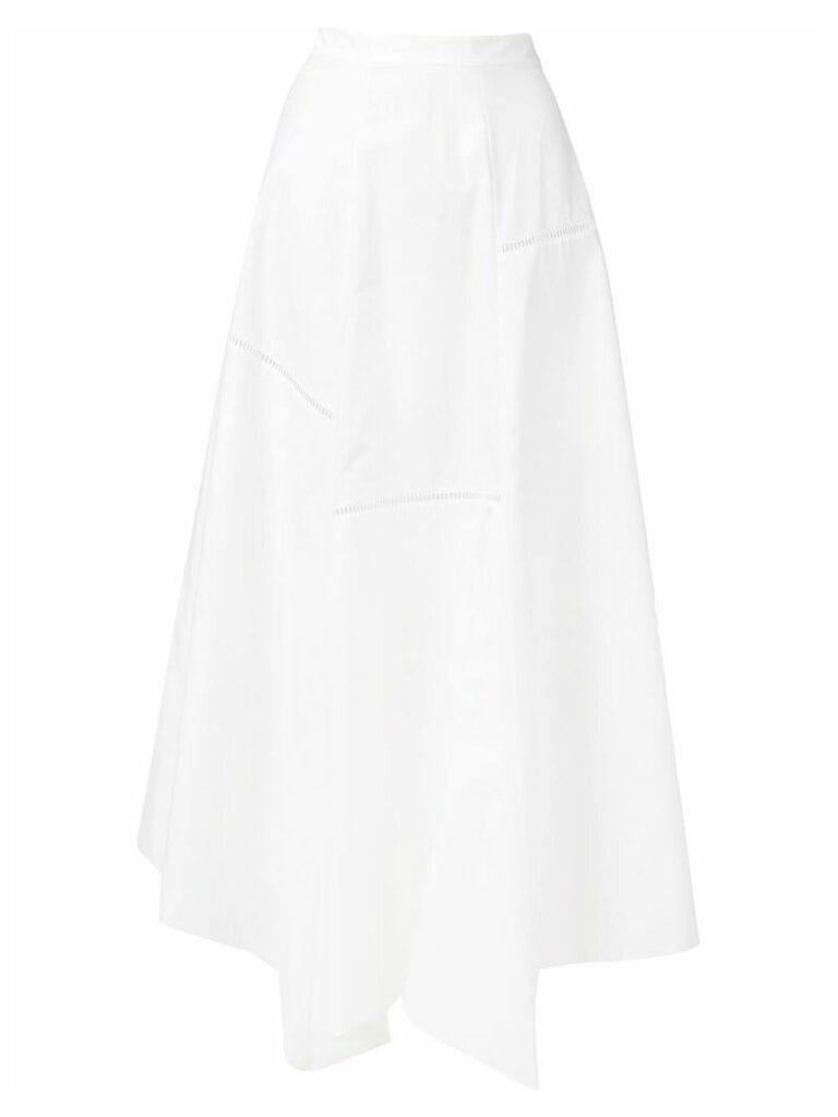 Loewe asymmetric hem skirt - White