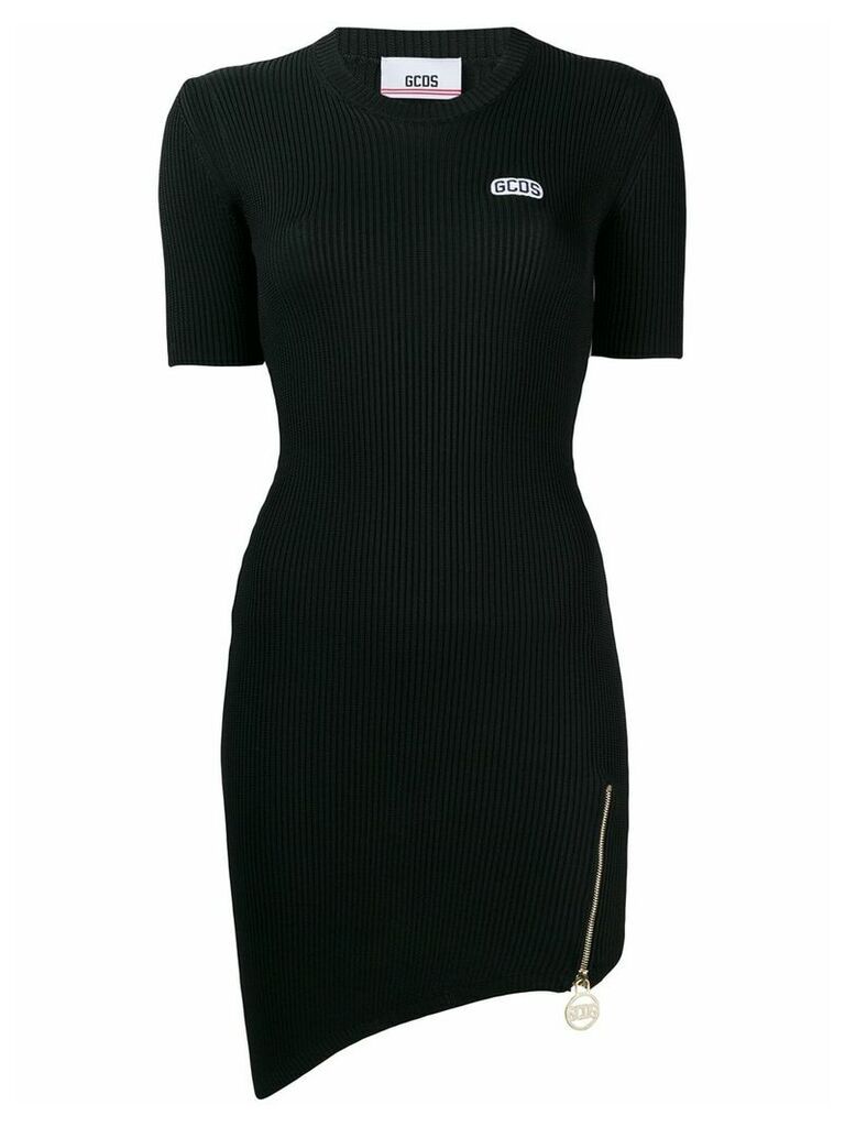 Gcds ribbed fitted dress - Black
