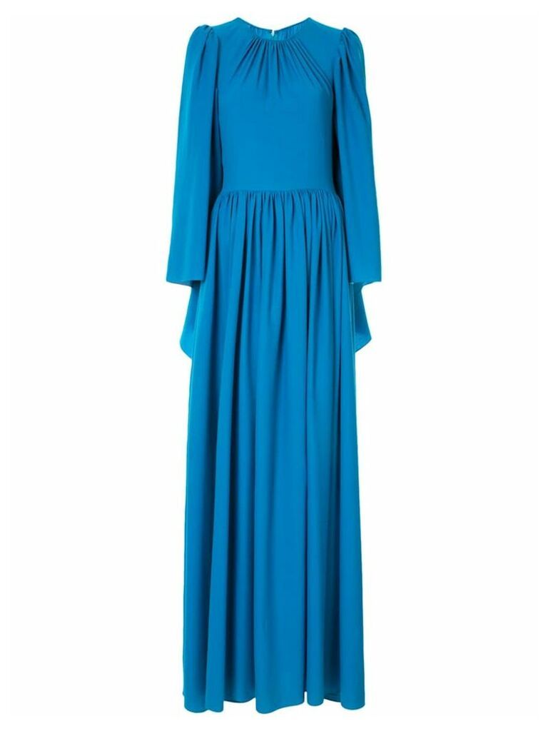 Ingie Paris round-neck maxi gown - Blue