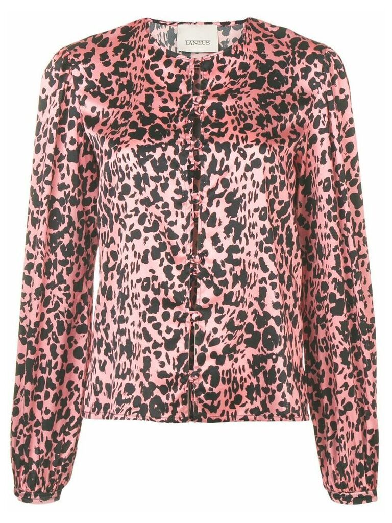 Laneus leopard print shirt - PINK