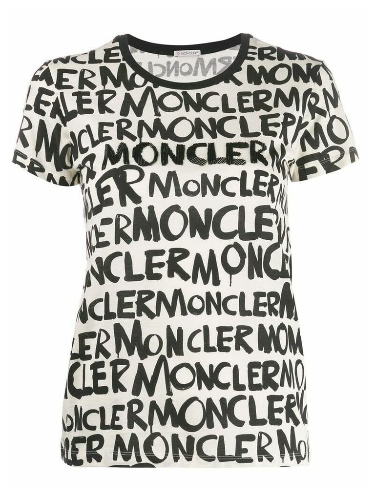 Moncler logo T-shirt - NEUTRALS