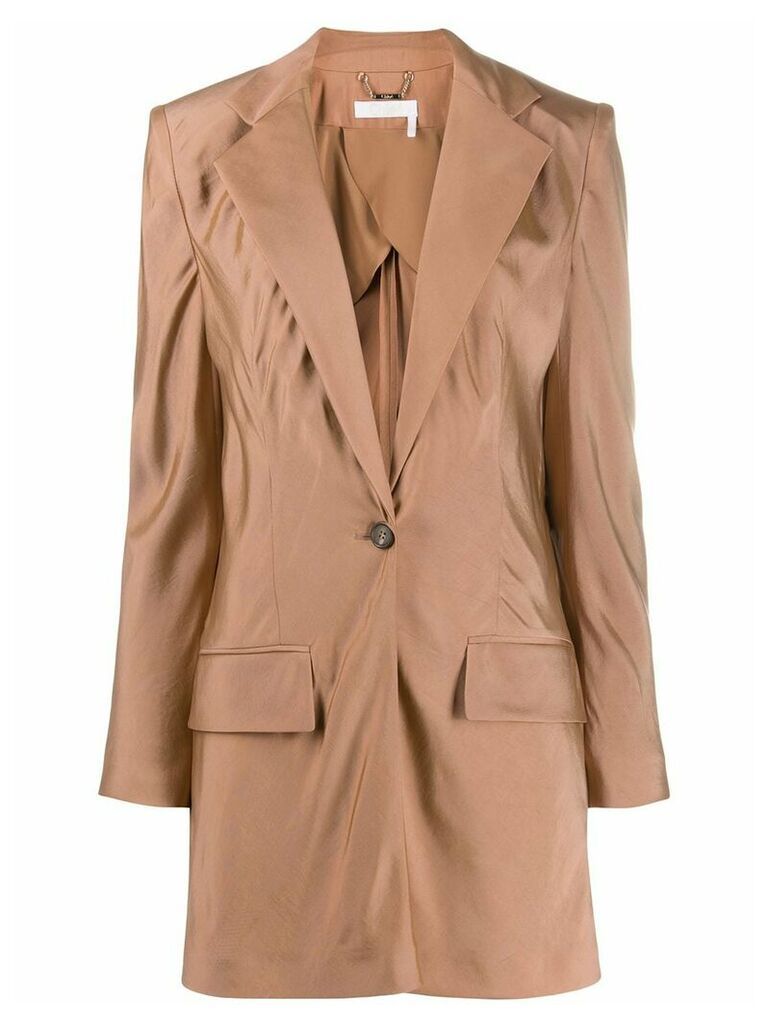 Chloé tailored longline blazer - Neutrals