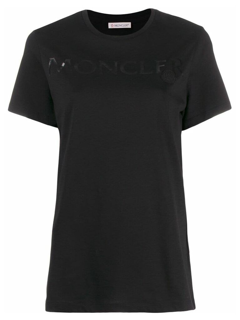 Moncler printed logo T-shirt - Black