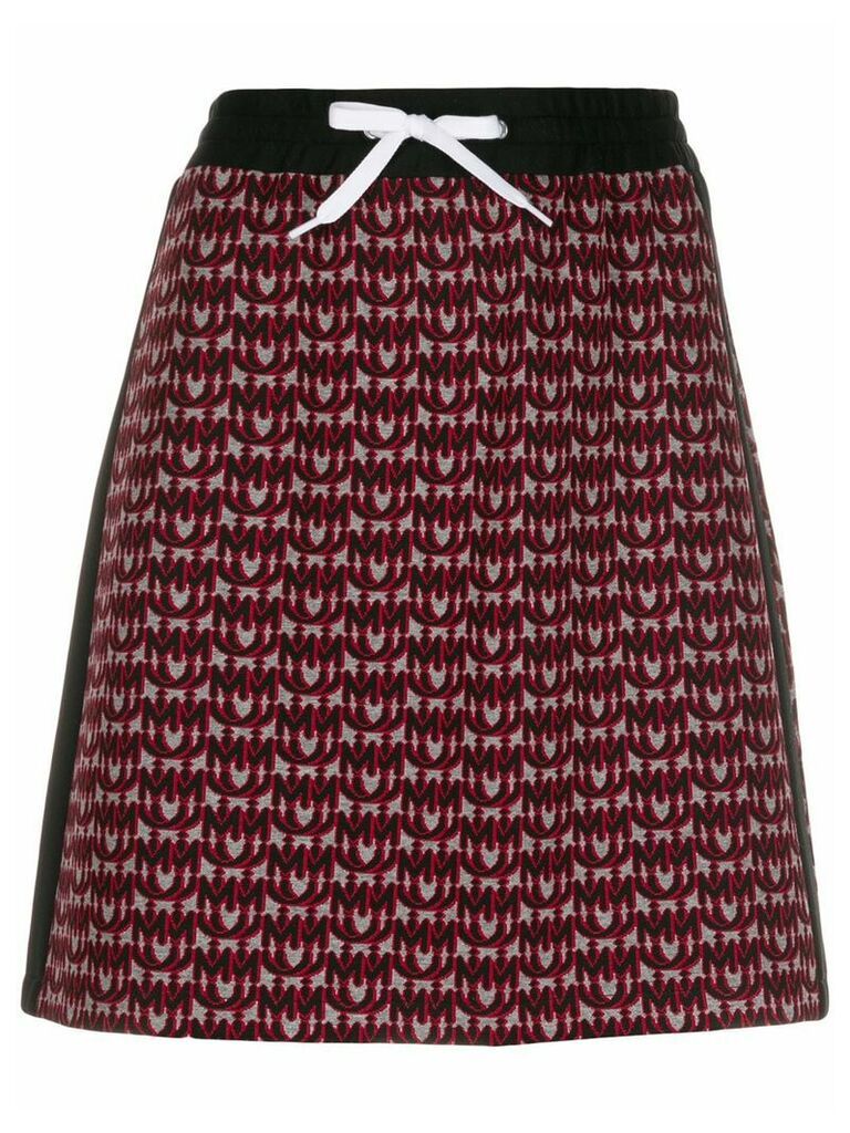 Miu Miu monogram knitted skirt - Black