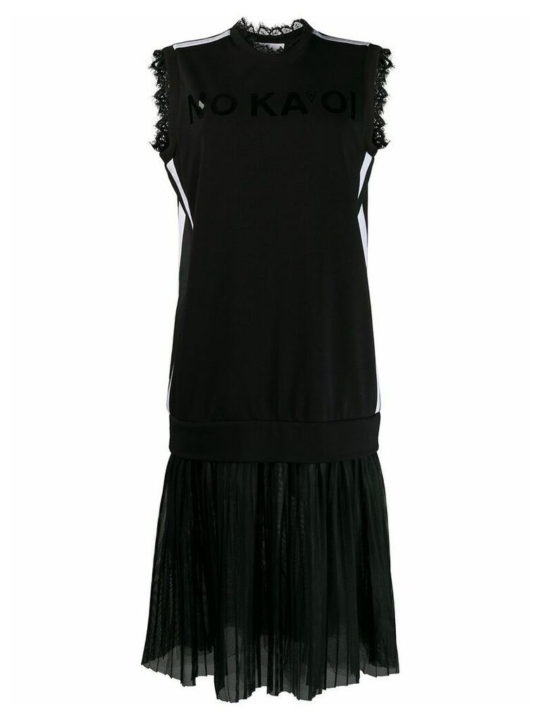 No Ka' Oi layered jersey dress - Black